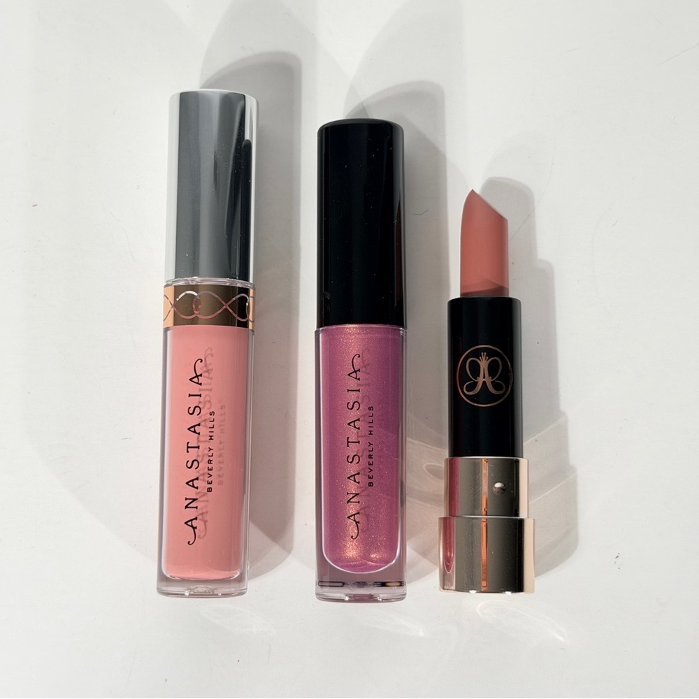 Anastasia Beverly Hills Pink & Mauve Lip Set - Crush, Kiss & St.Tropez